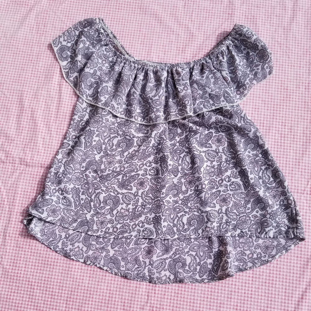 HOLLISTER Off the Shoulder Floral Top - Picture 2 of 5